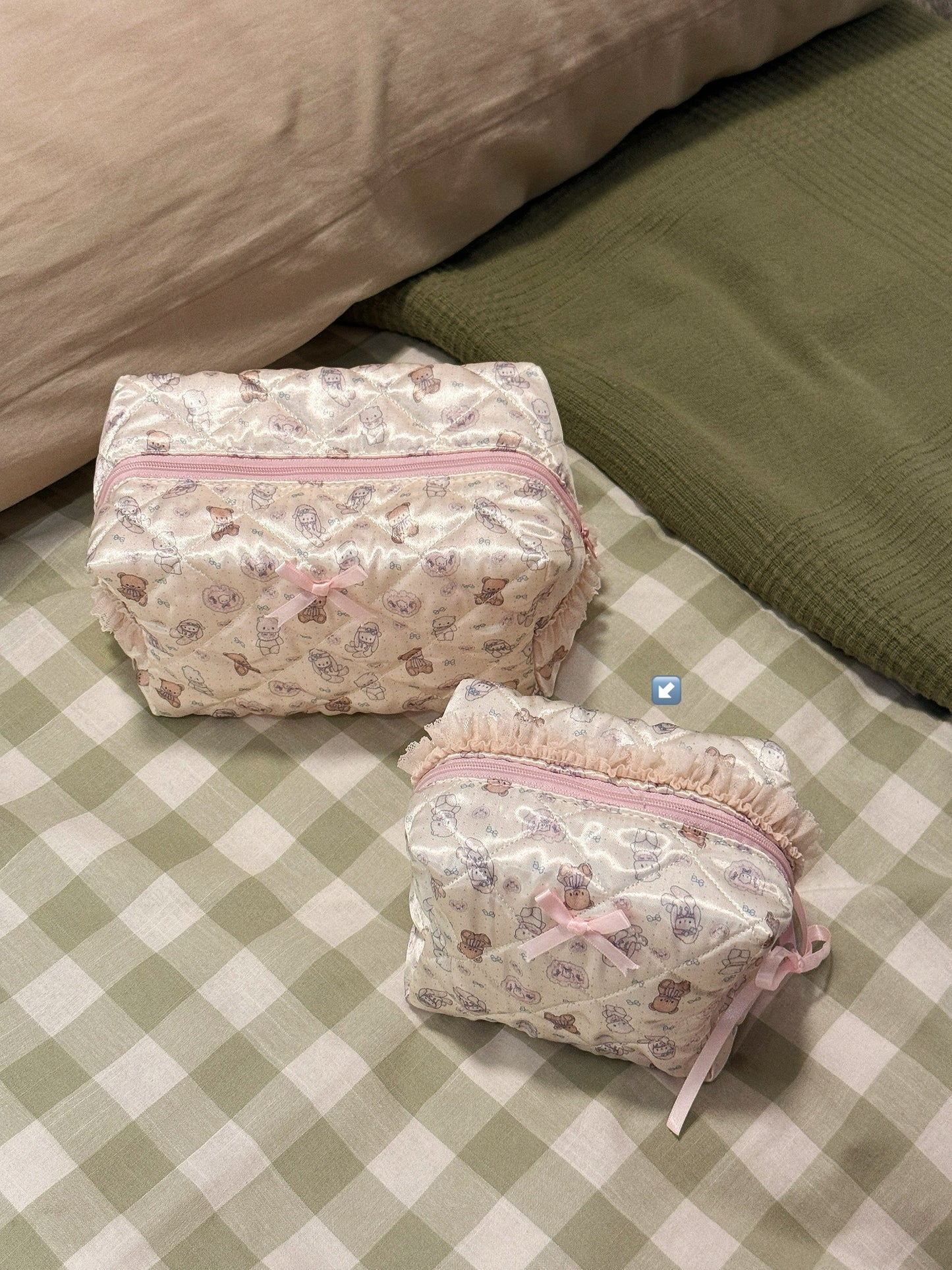 Champagne Bear Pouch