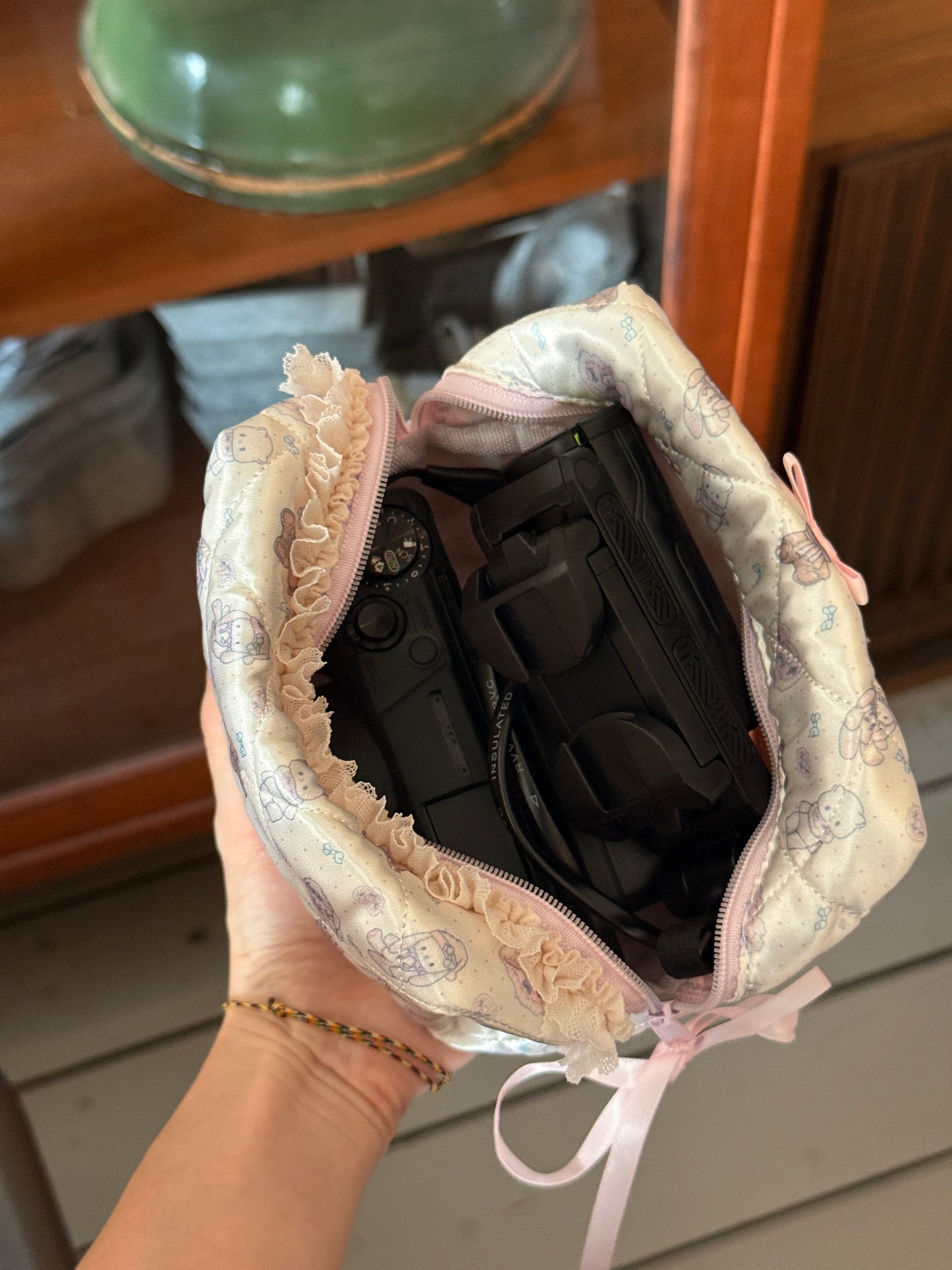 Champagne Bear Pouch