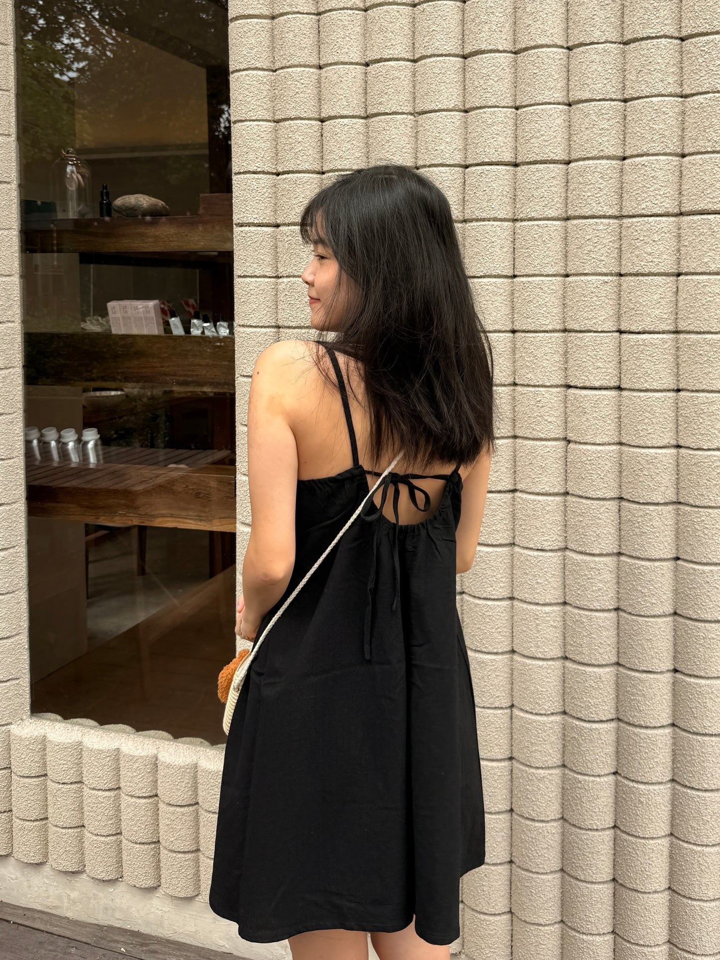 Mini dress(black color)