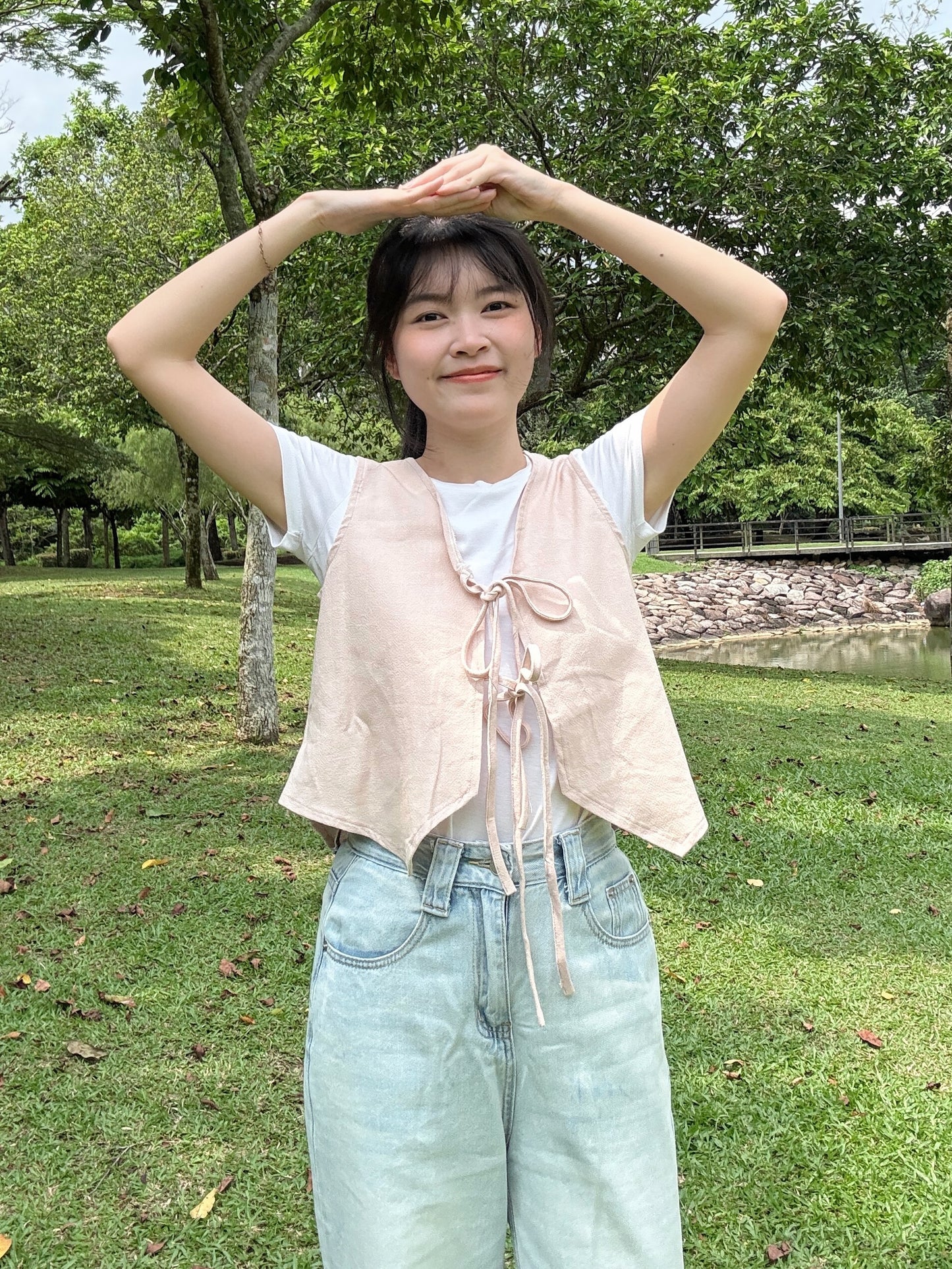 Layer me up(pink color vest)