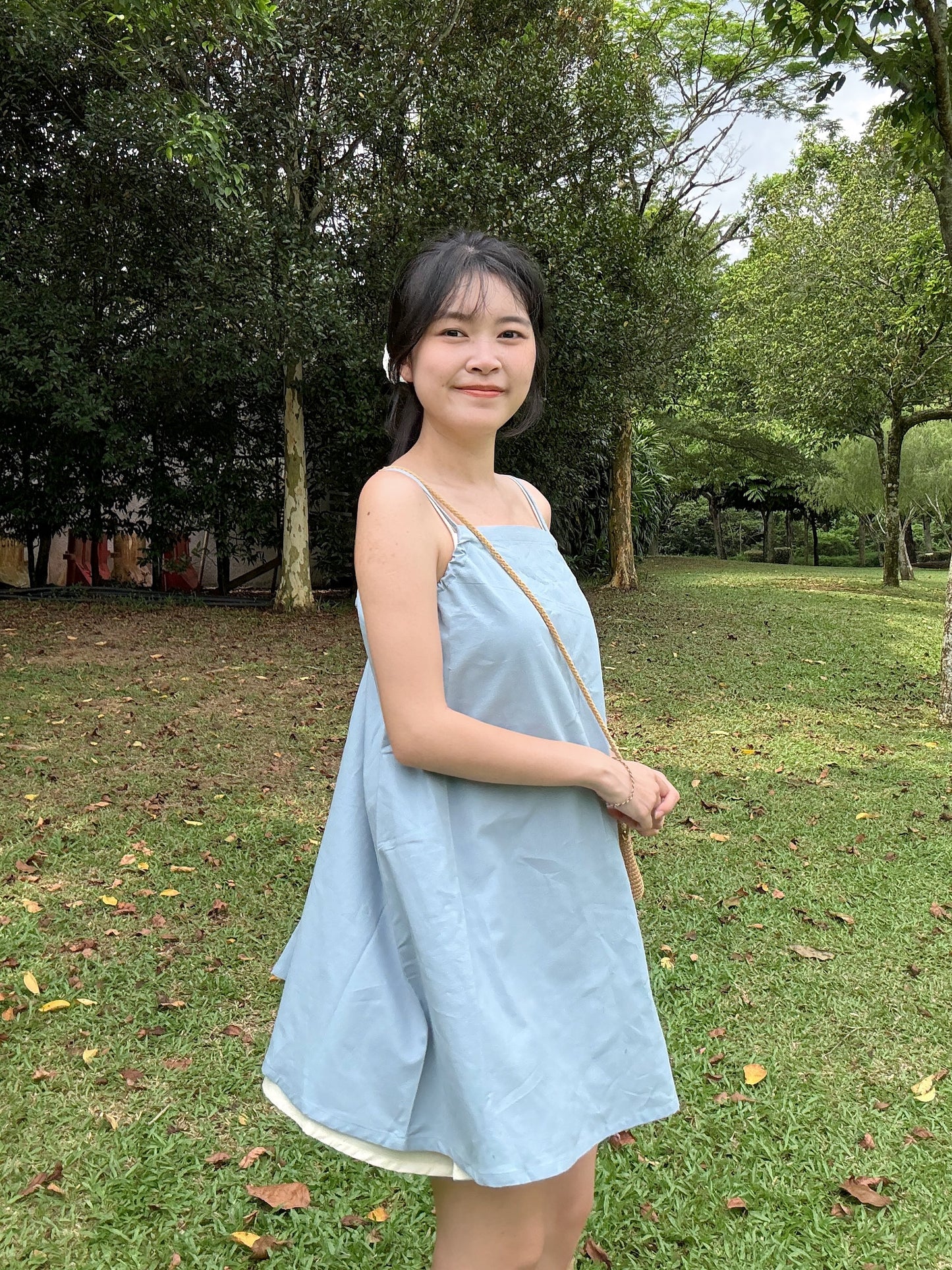 Mini dress(blue color)