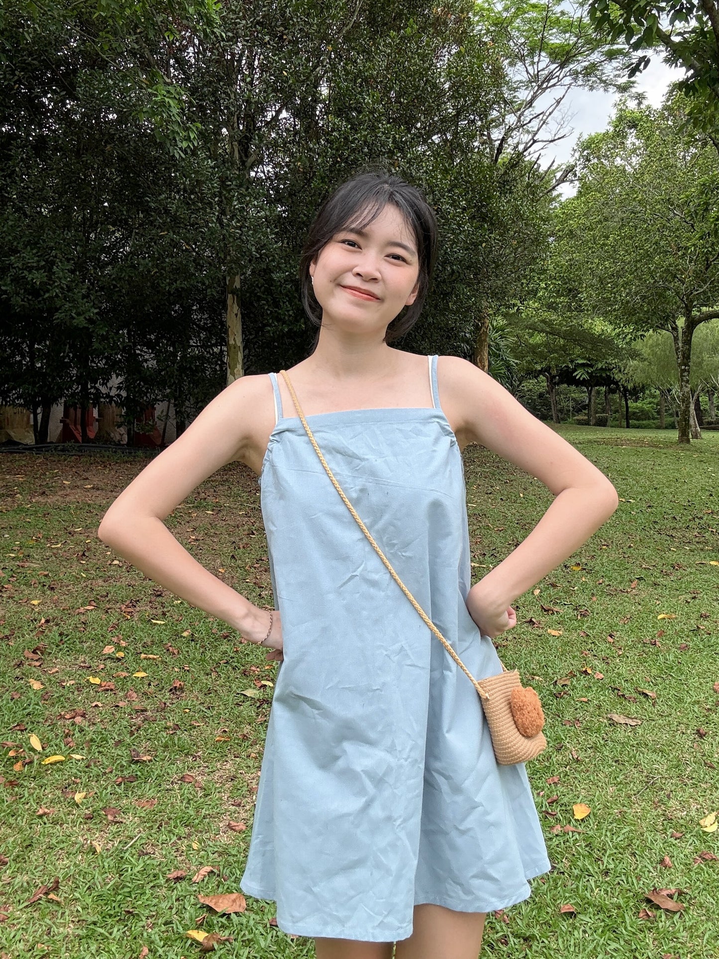 Mini dress(blue color)