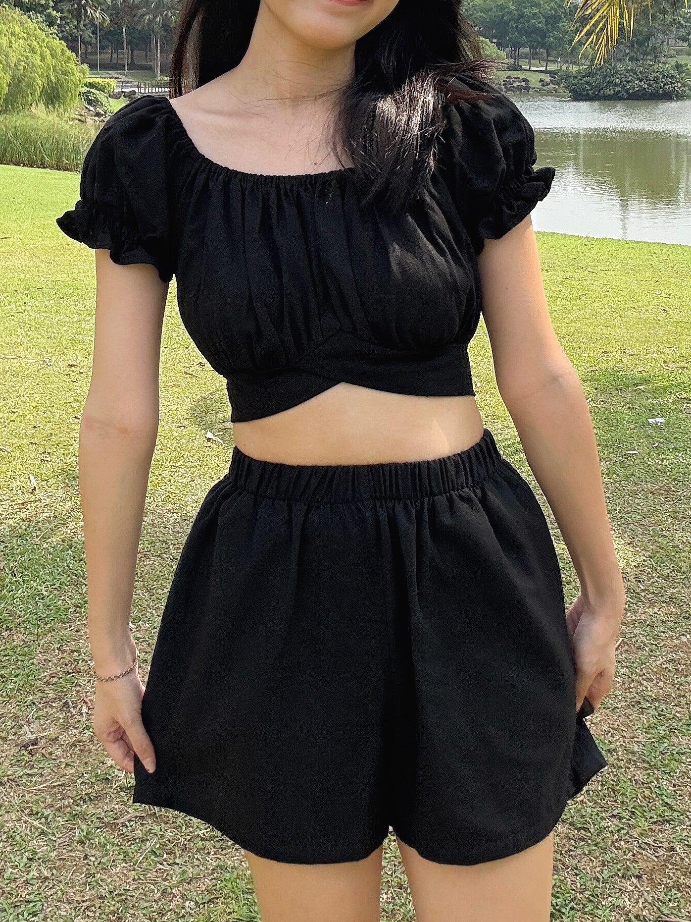 Puffy cloud shirt(black)