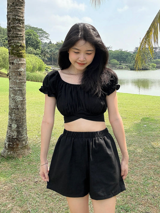 Puffy cloud shirt(black)